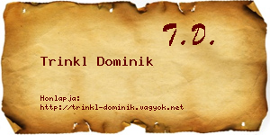 Trinkl Dominik névjegykártya